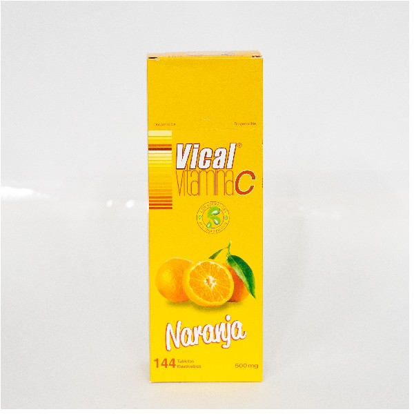 VICAL VITAMINA C NARANJA 144 TABLETAS C/U (CADA UNIDAD)