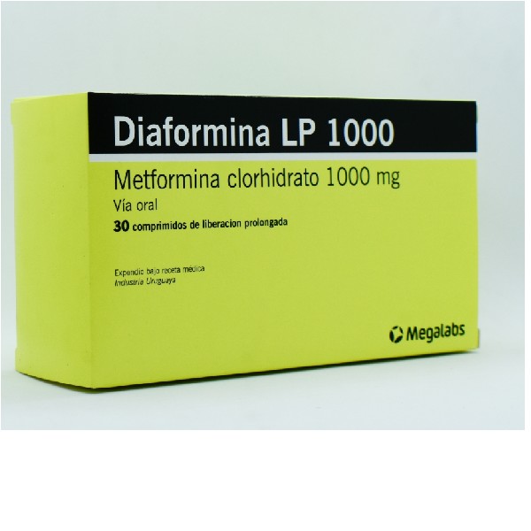 DIAFORMINA LP 1000MG 30 COMPRIMIDOS
