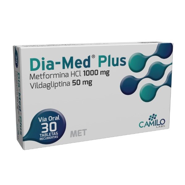 DIA-MED PLUS 1000/50MG 30 TABLETAS