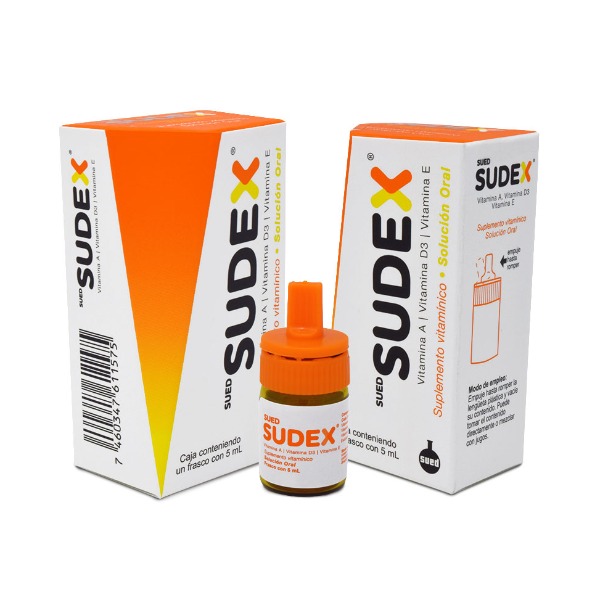 SUED SUDEX SOLUCION ORAL 5ML* (ADULTO)