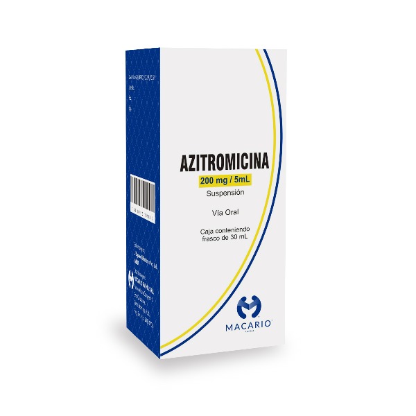 AZITROMICINA MACARIO 200MG SUSPENSION 30ML