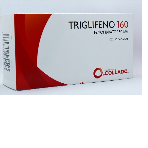 TRIGLIFENO 160MG 30 CAPSULAS