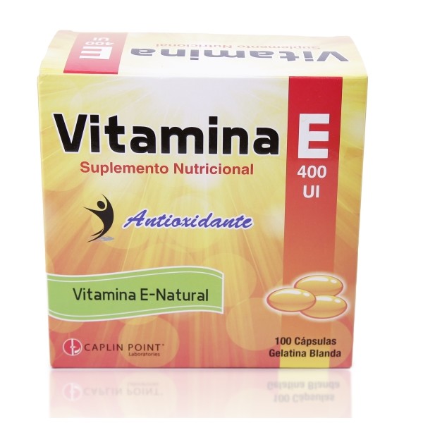VITAMINA E 400 UI CAPLIN 100 CAPSULAS C/B (CADA BLISTER)