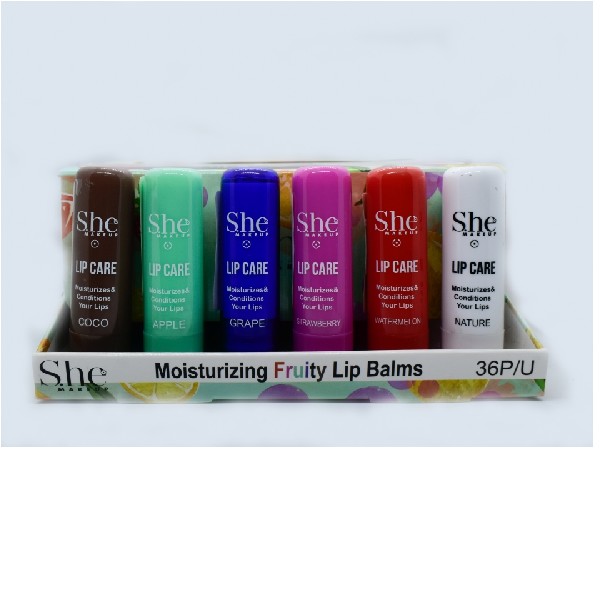 LIP CARE BALM 36 UNID C/U (CADA UNIDAD)