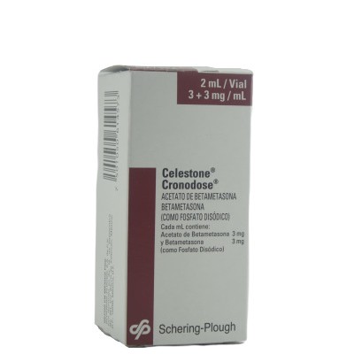 CELESTONE CRONODOSE 3+3MG SUSPENSION INYECTABLE VIAL 2ML