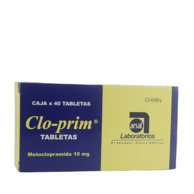 CLOPRIM 10MG 40 TABLETAS C/U (CADA UNIDAD)