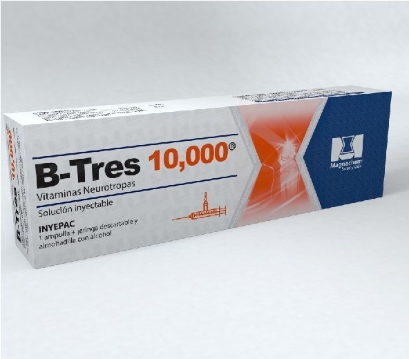 B-TRES 10000 INY 1 AMPOLLA