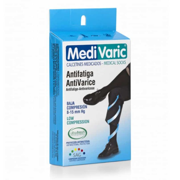 MEDIA ANTIFATIGA ANTIVARICE AZUL 8-15MMHG MEDIUM MEDIVARIC (3313P0205)