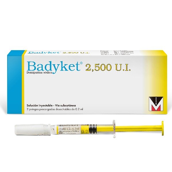 BADYKET 2500 U.I. 2 JERINGA PRECARGADAS