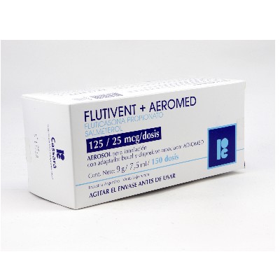 FLUTIVENT + AEROMED 125/25MCG 150 DOSIS
