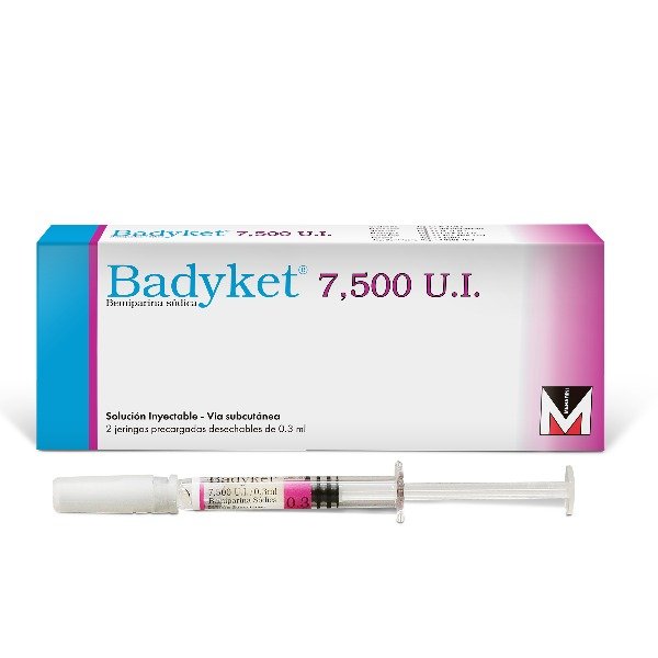 BADYKET 7500 U.I. 2 JERINGA PRECARGADAS 0.3ML
