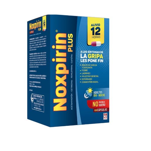NOXPIRIN PLUS 100 CAPSULAS C/U (CADA UNIDAD)
