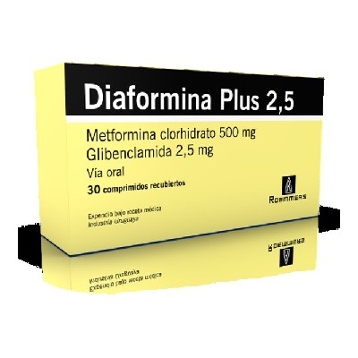 DIAFORMINA PLUS 2.5 MG 30 COMPRIMIDOS