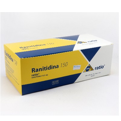 RANITIDINA RATIO 150MG 200 TABLETAS DETALLE