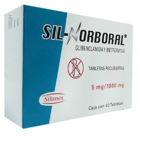 SIL-NORBORAL 5/1000MG 40 TABLETAS C/B (CADA BLISTER)