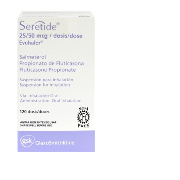 SERETIDE 25/50MCG 120 DOSIS