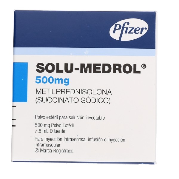 SOLU-MEDROL 500MG P/SOLUCION INYECTABLE IM/IV