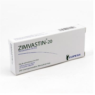 ZIMVASTIN 20 MG 20 COMPRIMIDOS