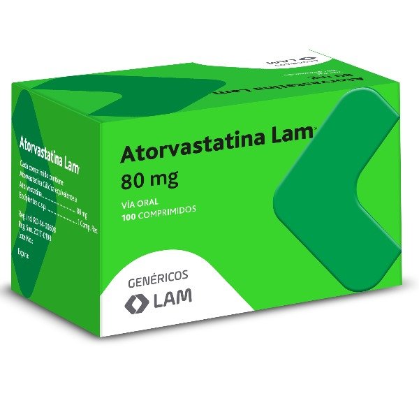 ATORVASTATINA LAM 80MG 100 COMPRIMIDOS C/B (CADA BLISTER)