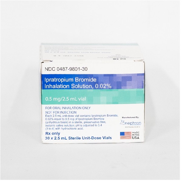 IPRATROPIUM 0.5MG 30 AMPOLLAS 2.5ML C/U (CADA UNIDAD)
