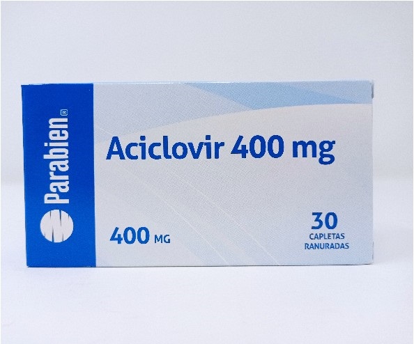 ACICLOVIR PARABIEN 400MG 30 CAPLETAS C/U (CADA UNIDAD)
