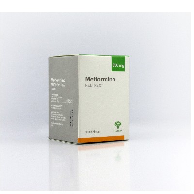 METFORMINA FELTREX 850MG 30 CAPLETAS