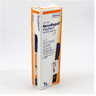 NOVORAPID FLEXPEN 100 U/ML AMPOLLA