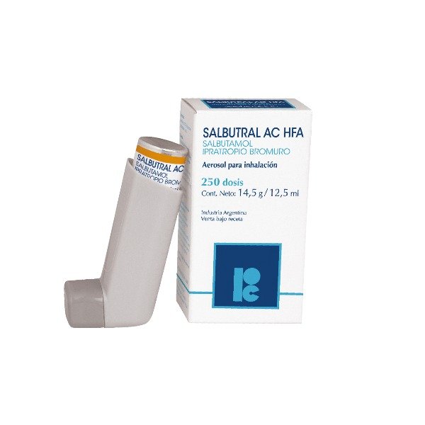 SALBUTRAL AC AEROSOL 250 DOSIS