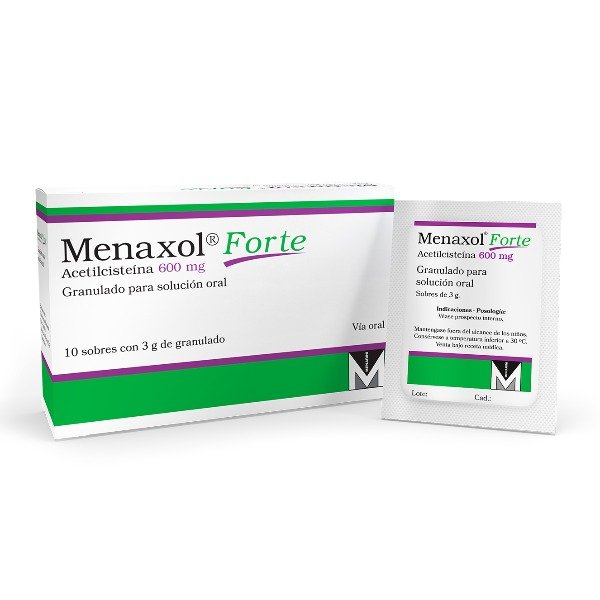 MENAXOL FORTE 600MG 10 SOBRES