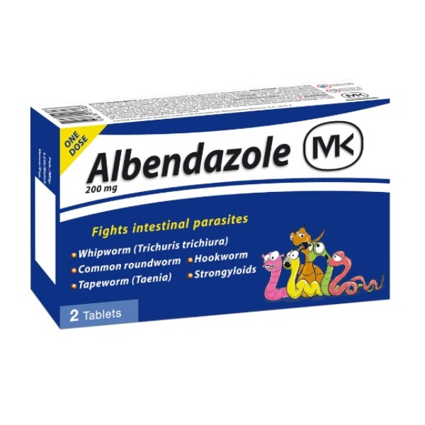 ALBENDAZOL MK 200MG 30 TABLETAS C/S (CADAS SOBRE)(2)