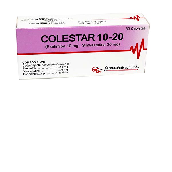 COLESTAR 10-20MG 30 CAPLETAS