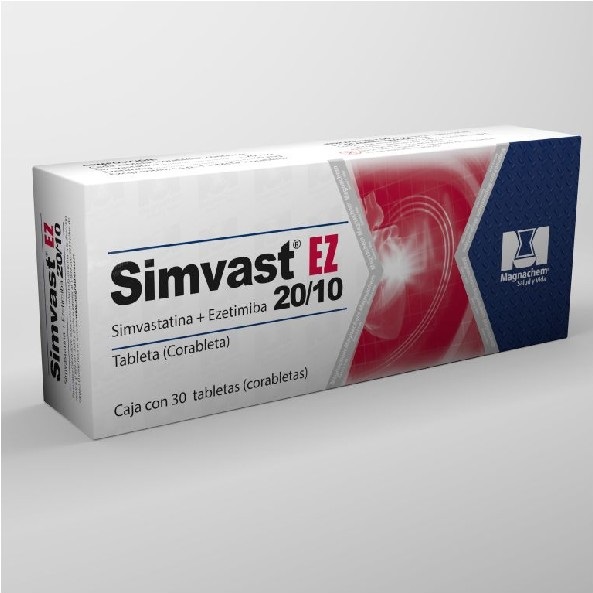 SIMVAST EZ 20/10MG 30 CORABLETAS