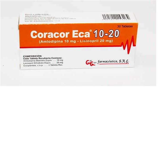 CORACOR ECA 10/20MG 30 TABLETAS