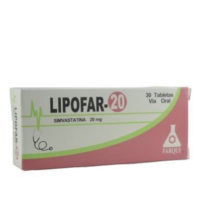 LIPOFAR 20MG 30 TABLETAS