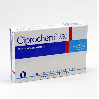 CIPROCHEM 750MG 10 CAPLETAS