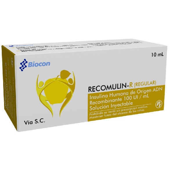 RECOMULIN R SOLUCION INYECTABLE 10ML