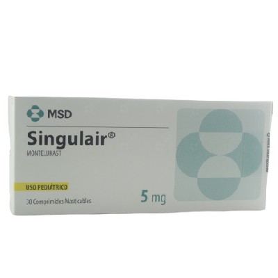 SINGULAIR 5 MG PED. 30 COMPRIMIDOS MASTICABLES
