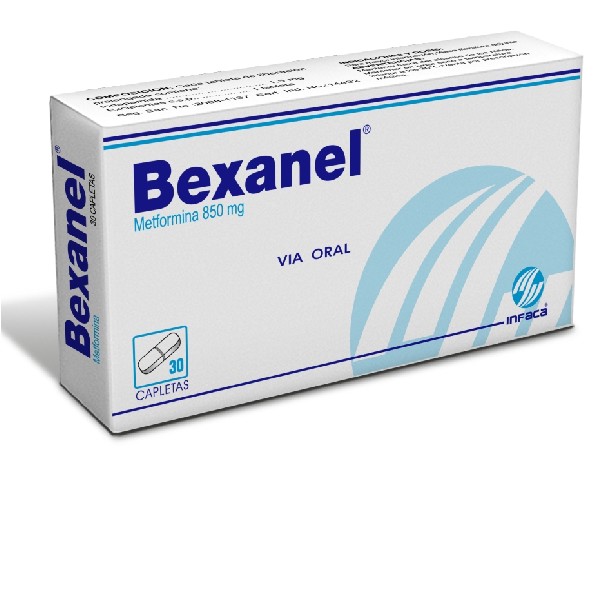BEXANEL 850 MG 30 CAPLETAS