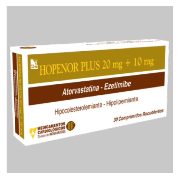 HOPENOR PLUS 20/10MG 30 COMPRIMIDOS