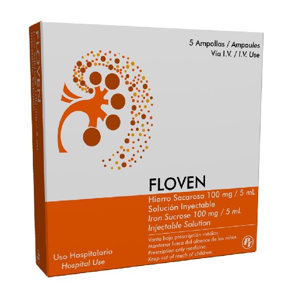 FLOVEN 100MG 5 AMPOLLAS 5ML