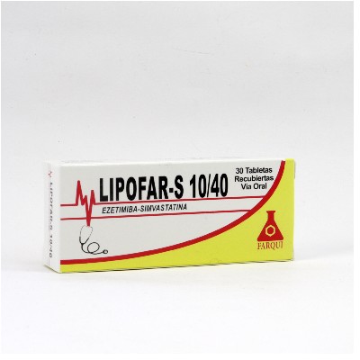 LIPOFAR S 10/40MG 30 TABLETAS