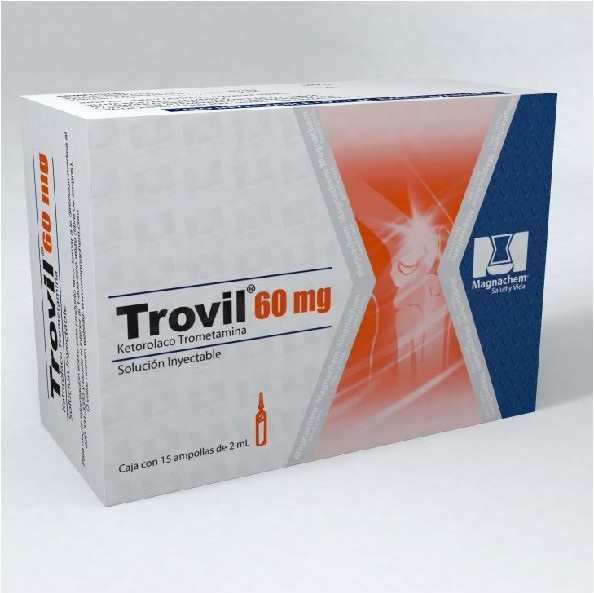 TROVIL 60MG 15 AMPOLLAS 2ML