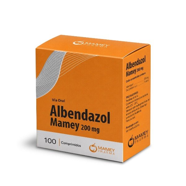 ALBENDAZOL MAMEY 200MG 100 COMPRIMIDOS C/U (CADA UNIDAD)