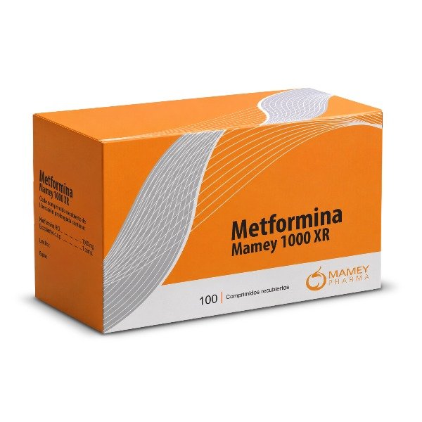 METFORMINA MAMEY XR 1000MG 100 COMPRIMIDOS C/B (CADA BLISTER)