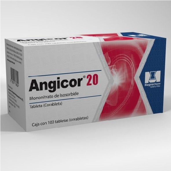 ANGICOR 20MG 100 TABLETAS C/B (CADA BLISTER)