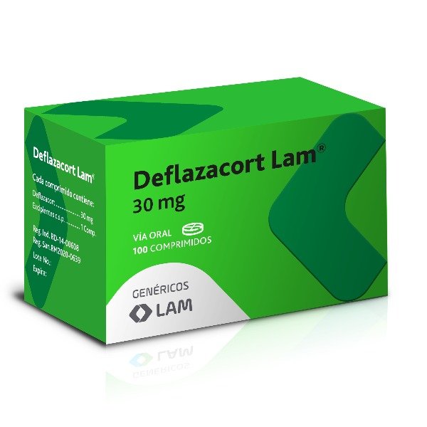 DEFLAZACORT LAM 30MG 100 COMPRIMIDOS C/B (CADA BLISTER)