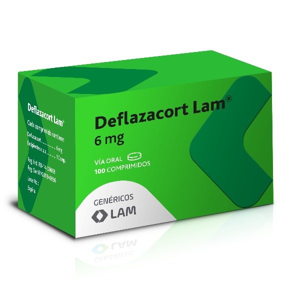 DEFLAZACORT LAM 6MG 100 COMPRIMIDOS C/B (CADA BLISTER)