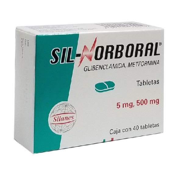 SIL-NORBORAL 5/500MG 40 TABLETAS