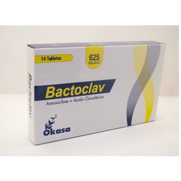 BACTOCLAV 625MG 70 TABLETAS C/U (CADA UNIDAD)