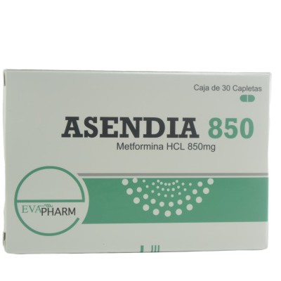 ASENDIA 850 MG 30 TABLETAS